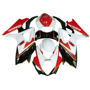 Amotopart 2007-2008 K7 GSXR1000 Suzuki Red&amp;White Style2 Verkleidungsset