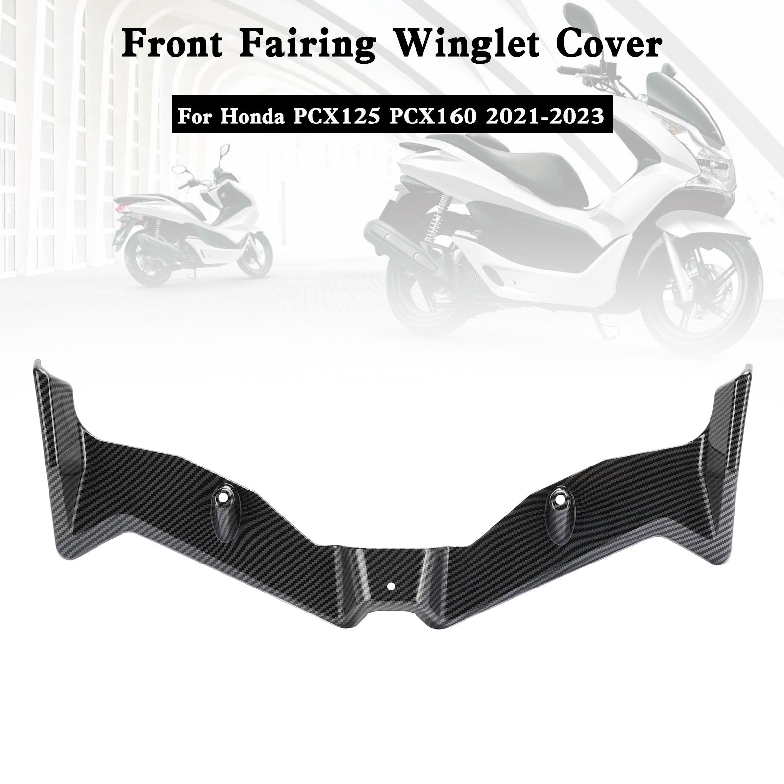 21-23 Honda Pcx125 Pcx160 Front Fairing Aerodynamic Winglet Cover Durable