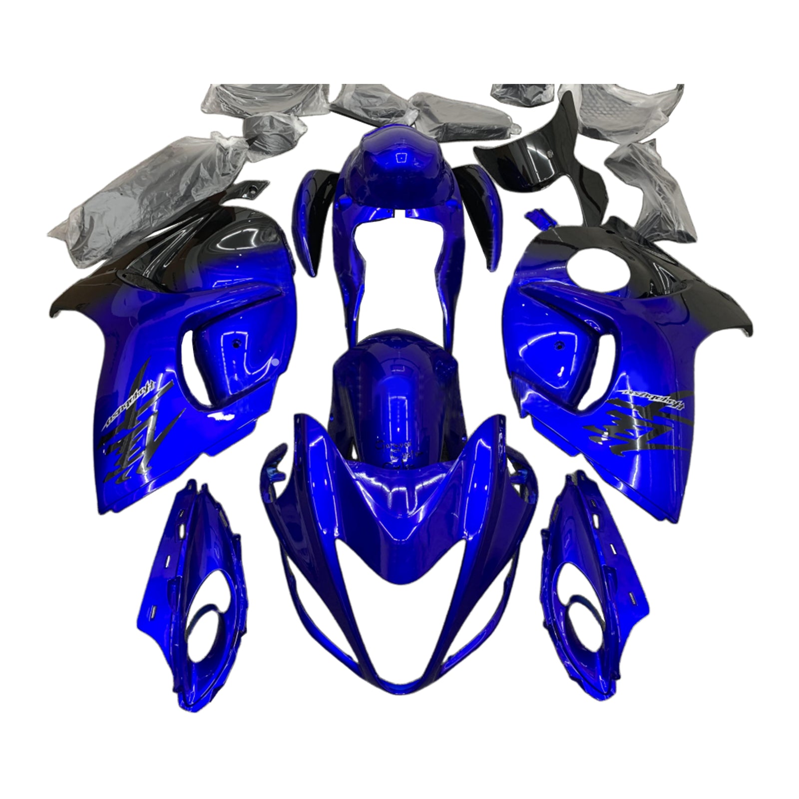 Amotopart 2008-2020 Suzuki Hayabusa GSX1300R Azul Style1 Kit de carenado