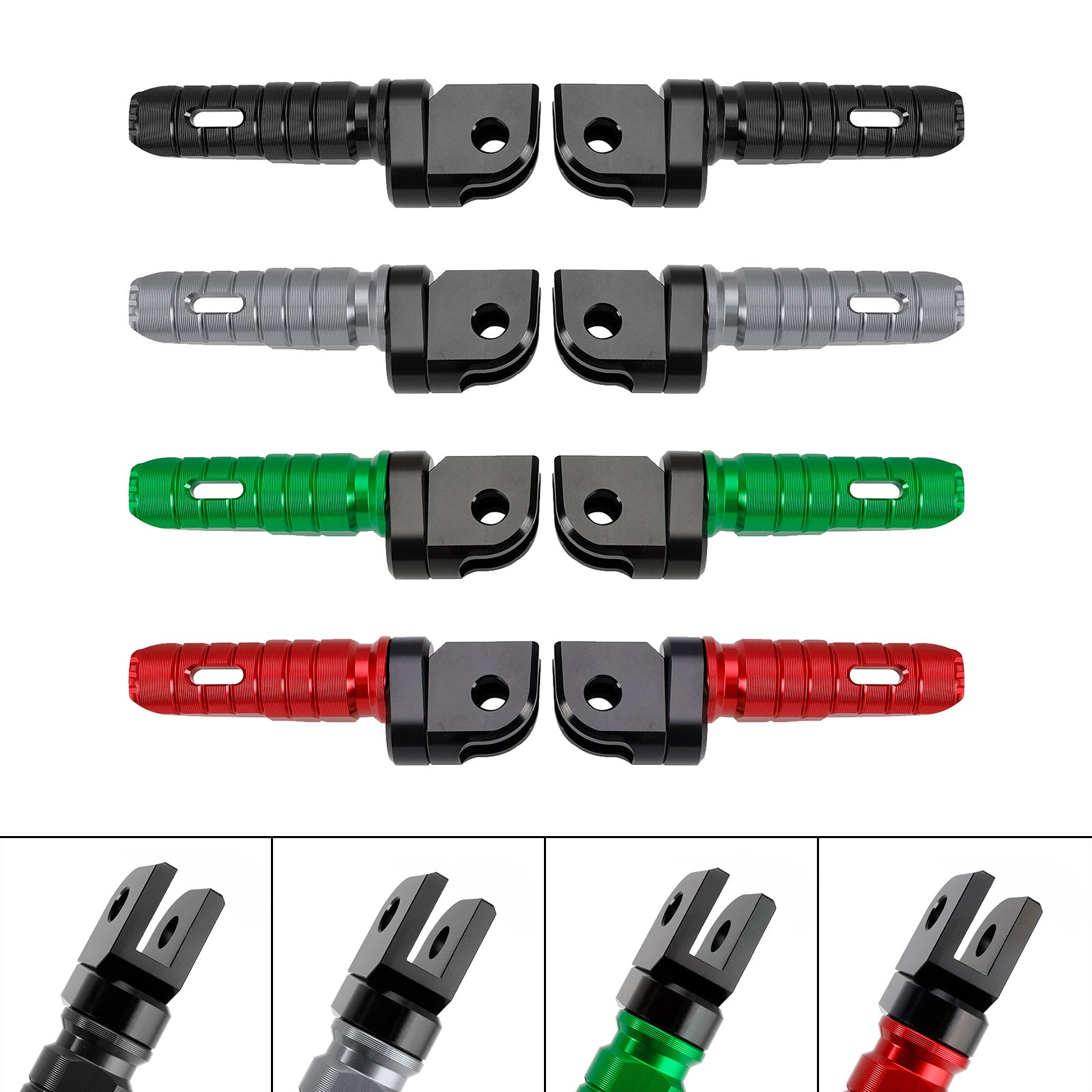 KAWASAKI ZX-4R ZX-4RR 24-25 NINJA 400 18-24 Front Footrests Foot Pegs