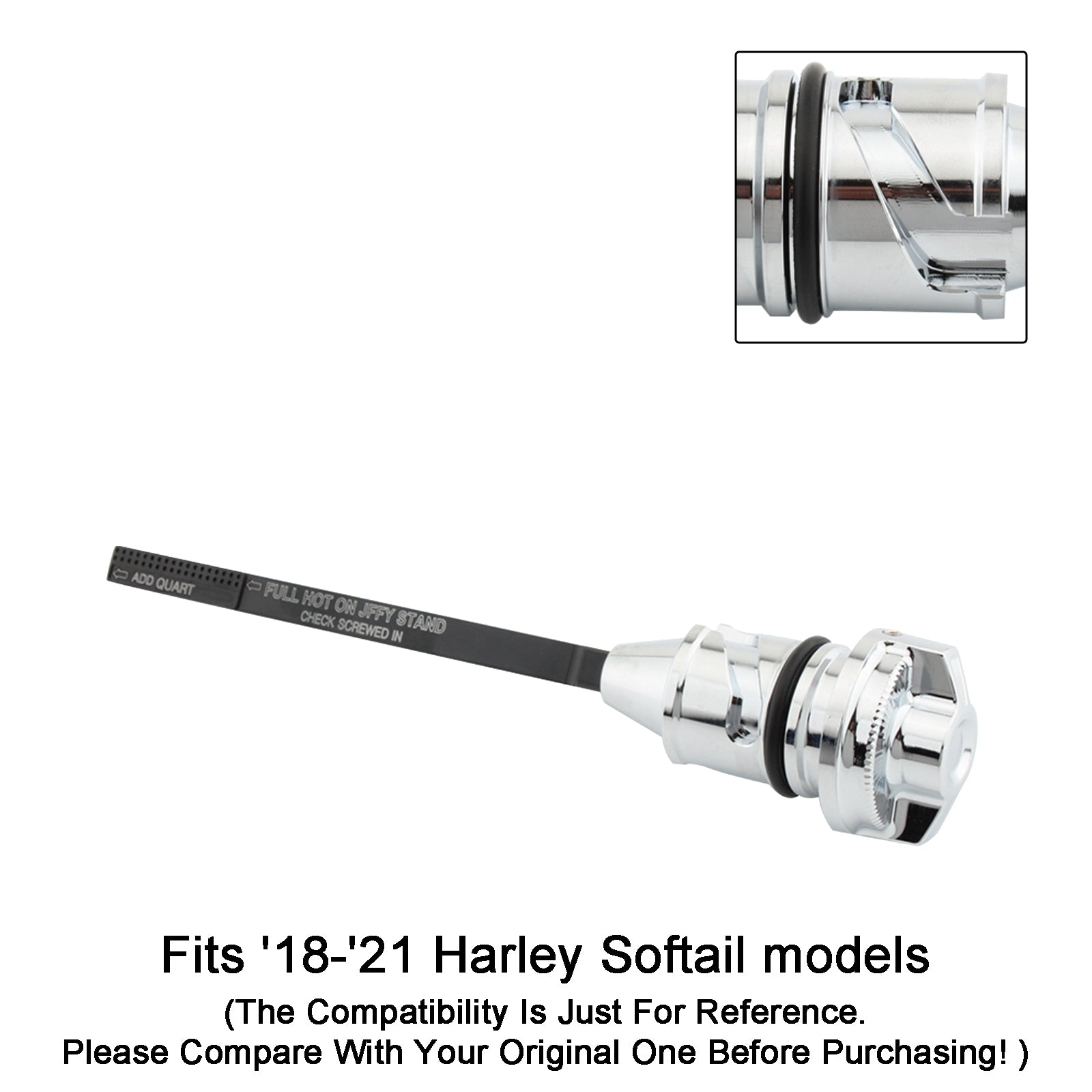 18-22 Softail Breakout Fat Boy 114 Street Bob Ölmessstab Tankdeckel Stecker