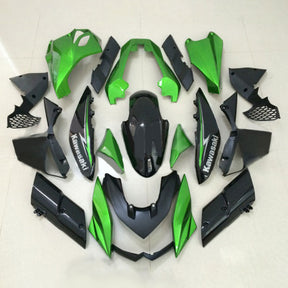 Kit carena Amotopart 2010-2013 Z1000 Kawasaki Green&amp;Black Style1