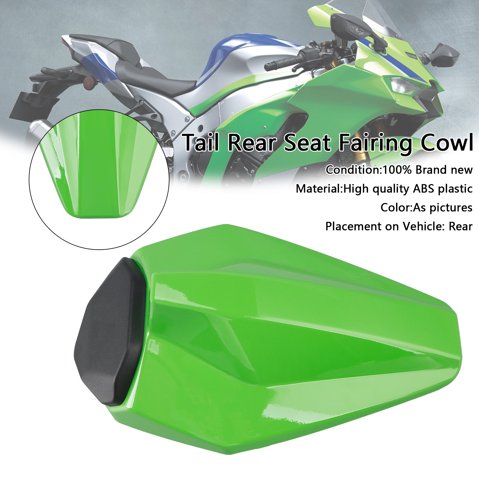 2016-2025 Kawasaki ZX10R ZX-10R  Racing Tail Rear Seat Fairing Cowl