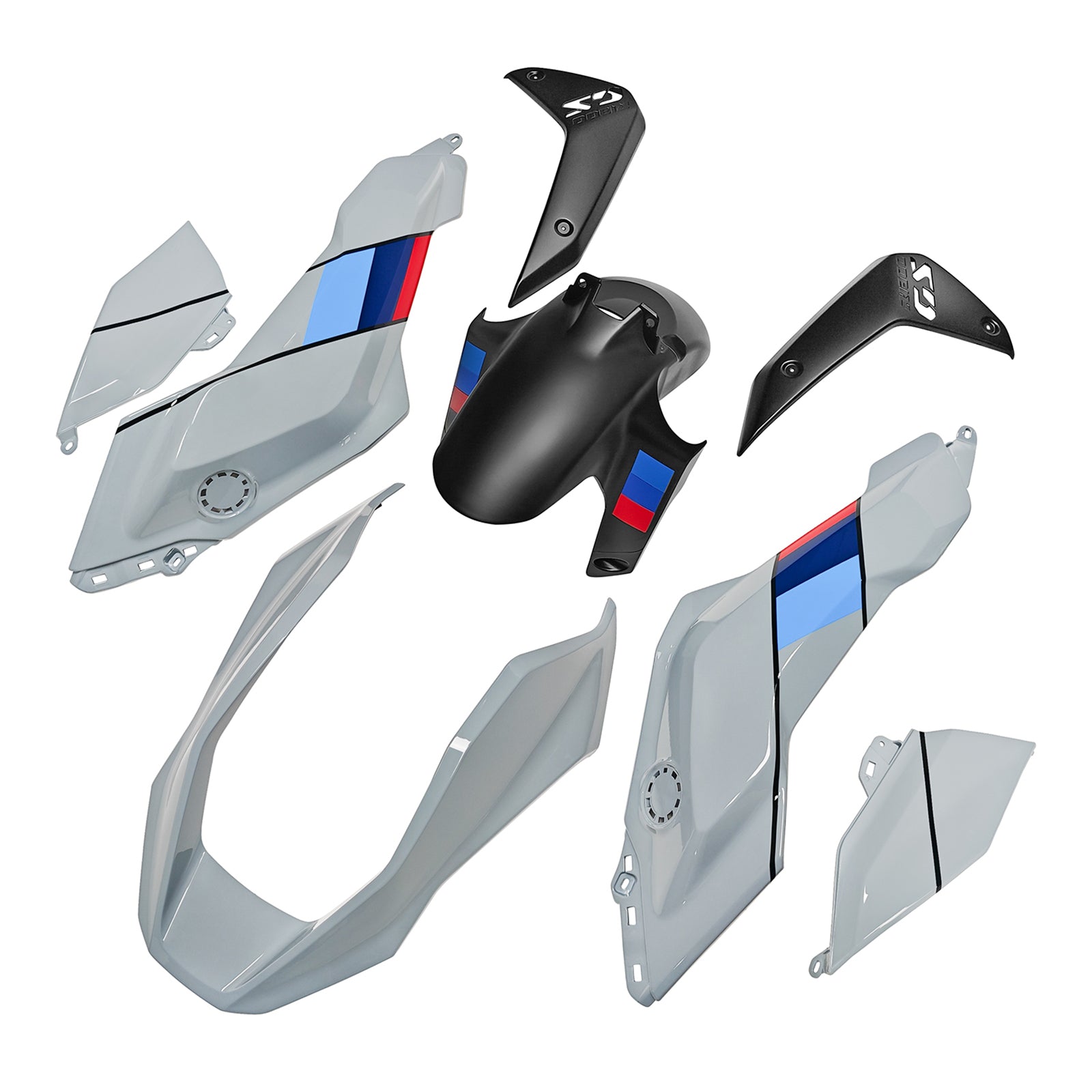 Amotopart 2024-2025 BMW R1300GS Grey  Black Fairing Kit