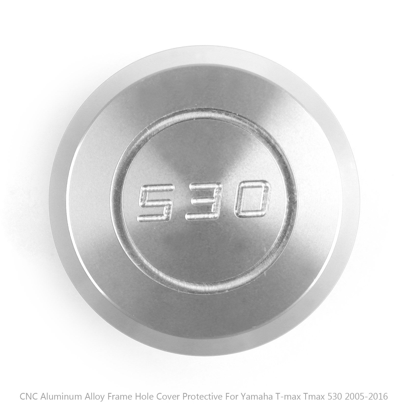 2005-2016 Yamaha TMAX T-MAX 530 CNC Silver Frame Hole Cap Plug Cover