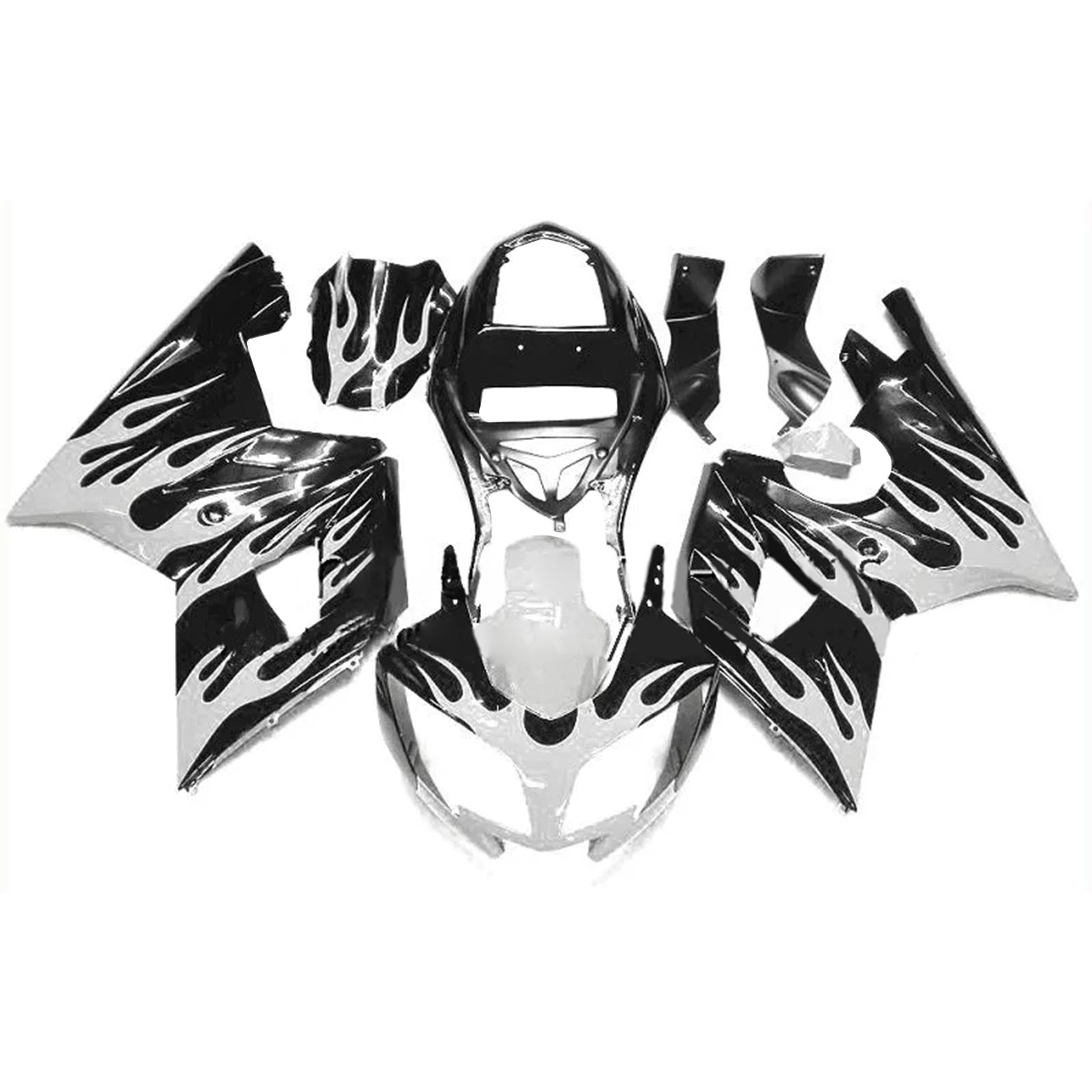 Amotopart 2002-2005 Triumph Daytona 600 650 Black&amp;White Style1 Verkleidungsset