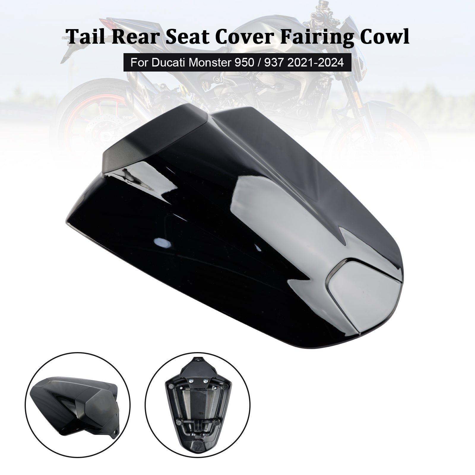 21-24 Ducati Monster 950 937 Tail Rear Seat Cover Fairing Cowl