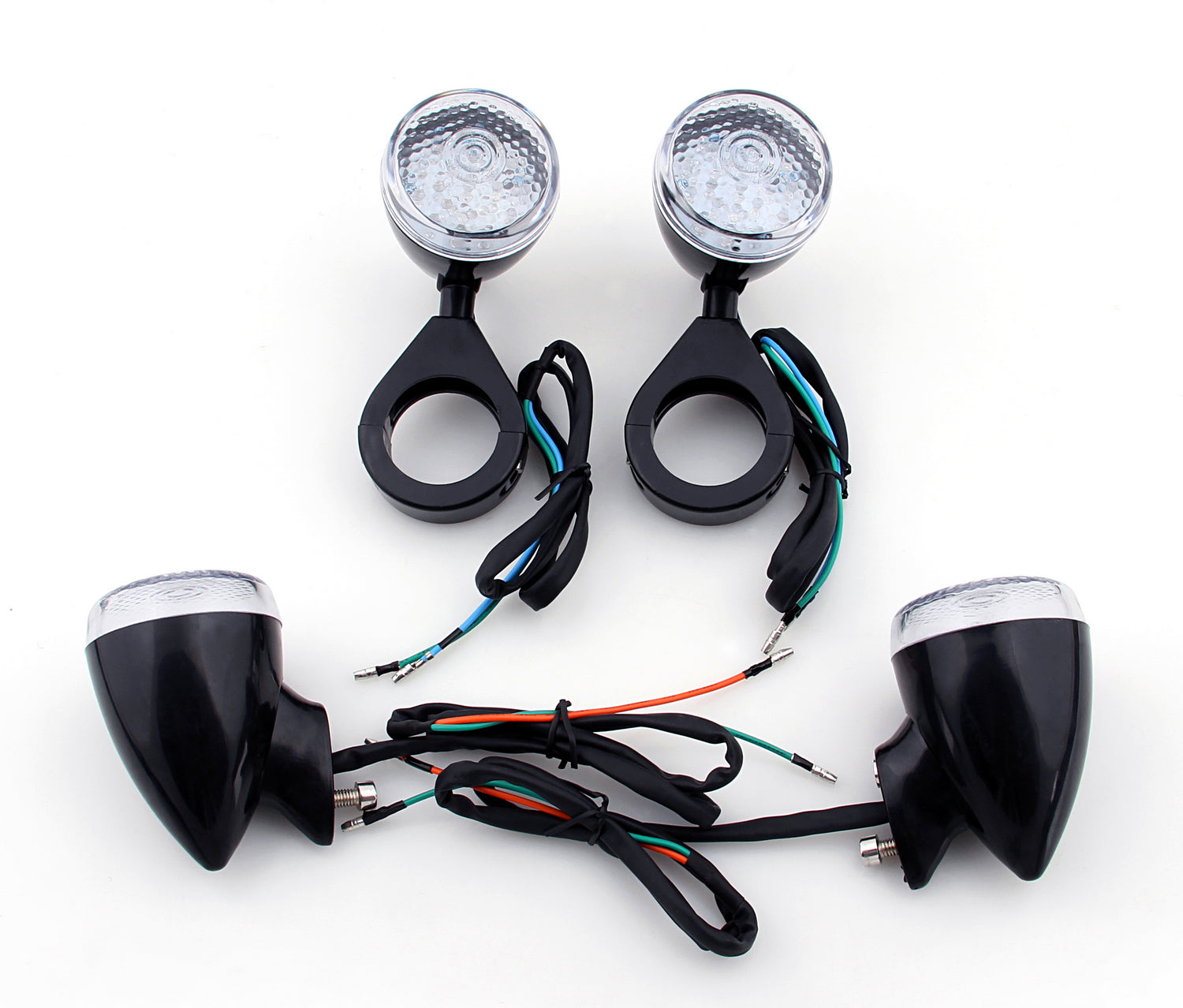 Harley Dyna Sportster Black Blinde Nebel Light 41 -mm -Umzugsgabelklemme