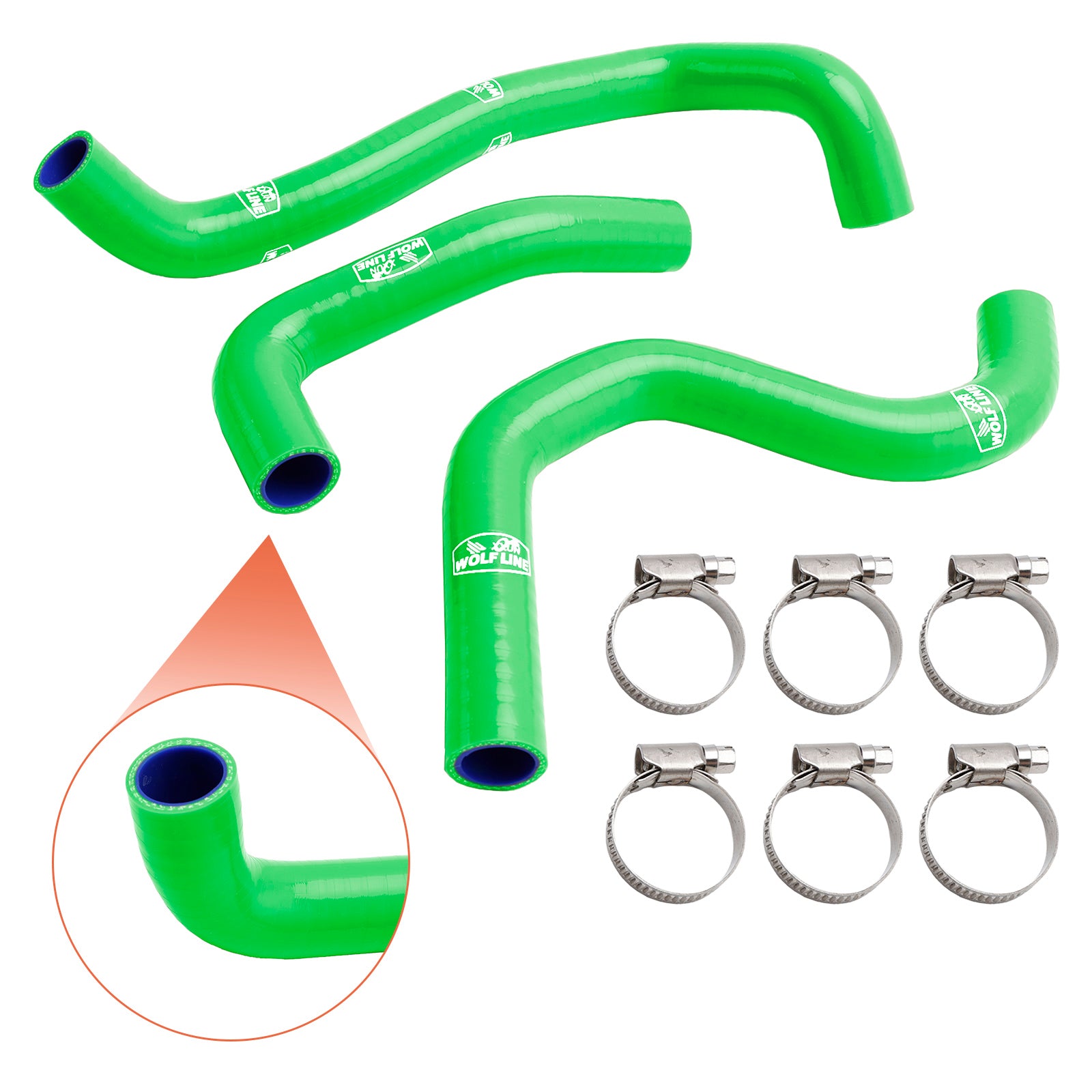 20-22 Street Triple 765 R RS Silicone Radiator Coolant Hose Kit