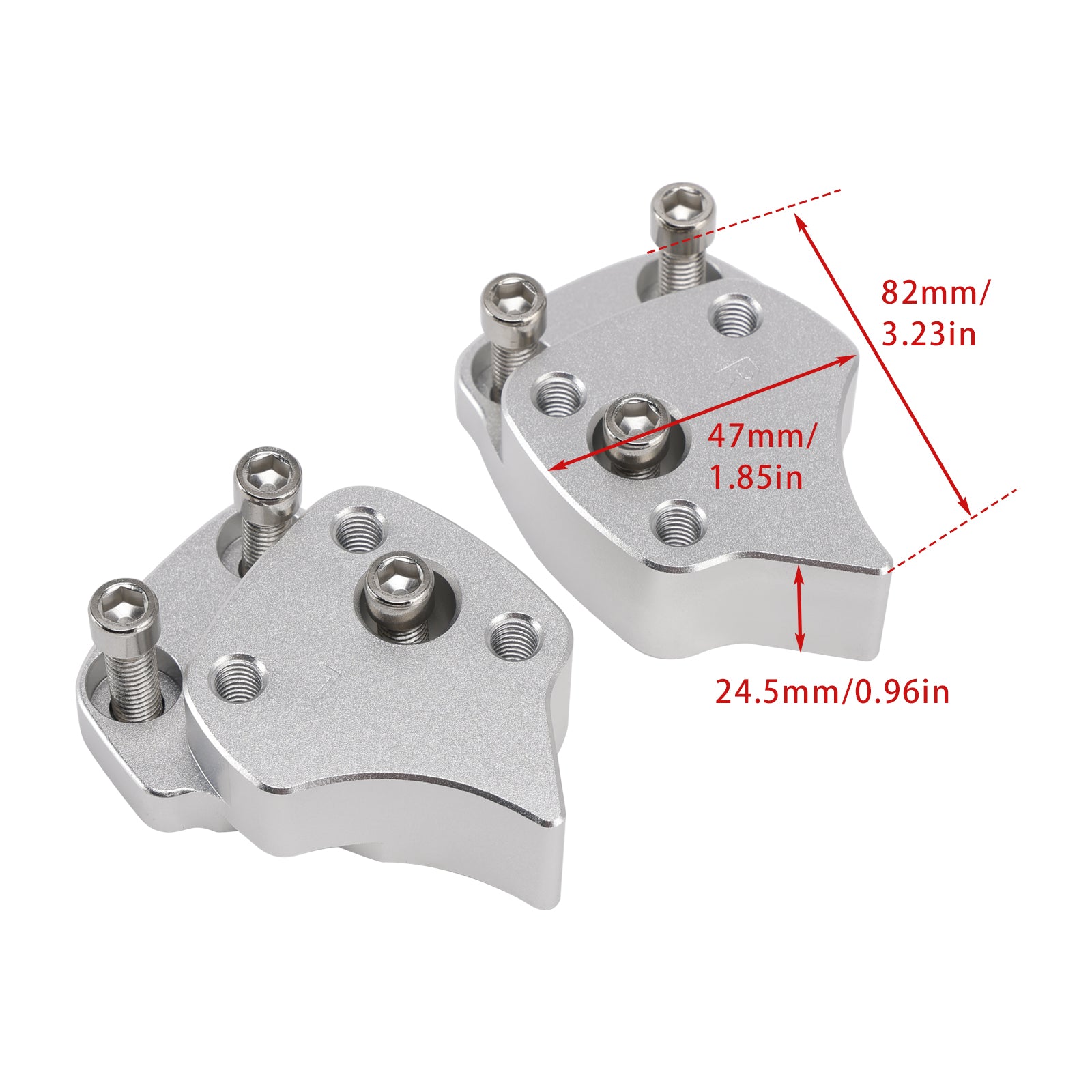 2001-2005 Yamaha FJR 1300 FJR1300 Handlebar risers 25mm with offset 44mm