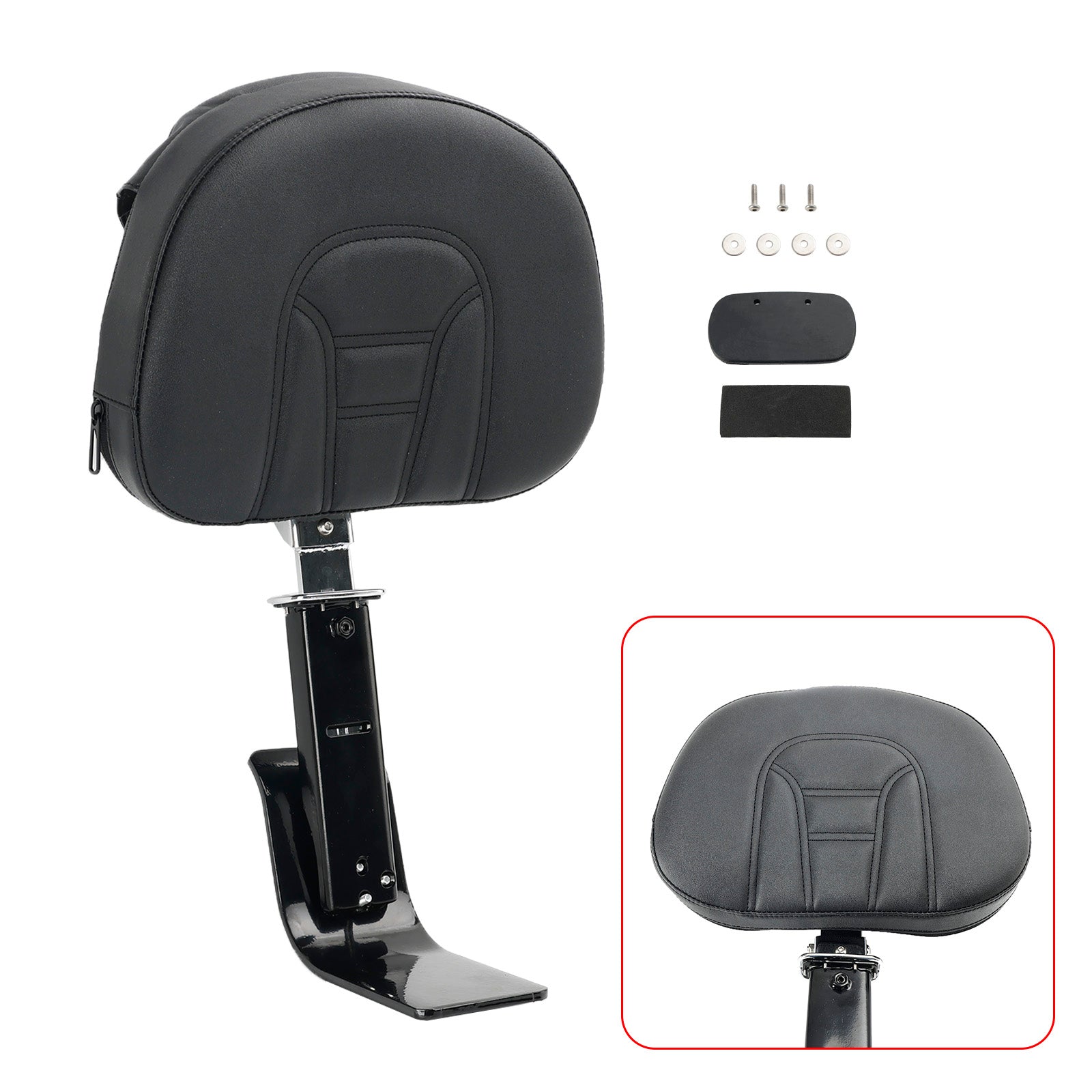 Adjustable Driver Rider Backrest fit for Honda GL1800 Goldwing 1800 2001-2017