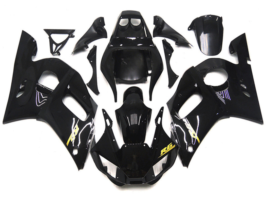 Kit de carénage Amotopart Yamaha YZF 600 R6 1998-2002 noir