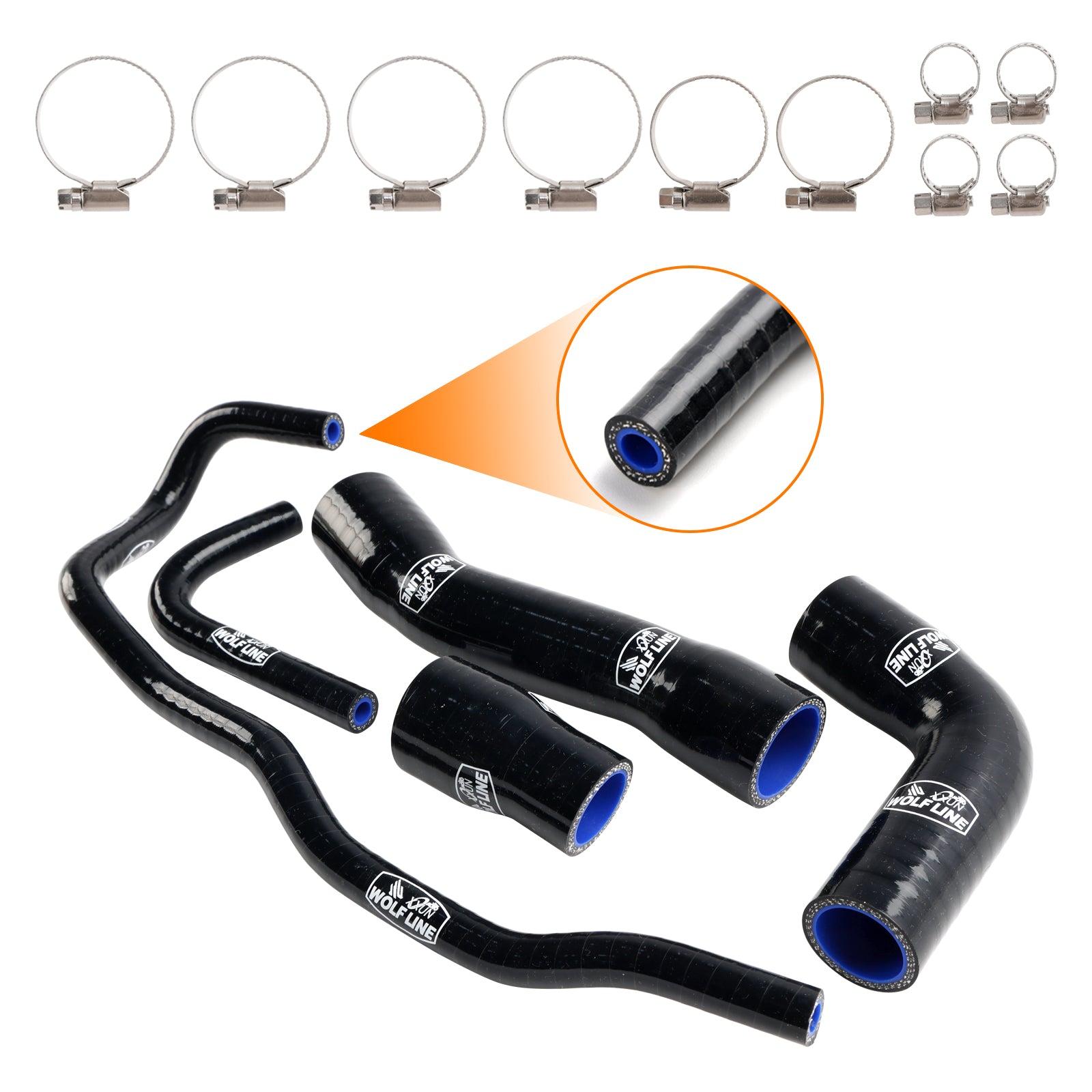 2019-2023 BMW S1000RR Silicone Radiator coolant Hose kit