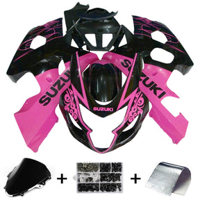 Amotopart 2004-2005 K4 GSXR 600/750 Suzuki Pink&Black Fairing Kit