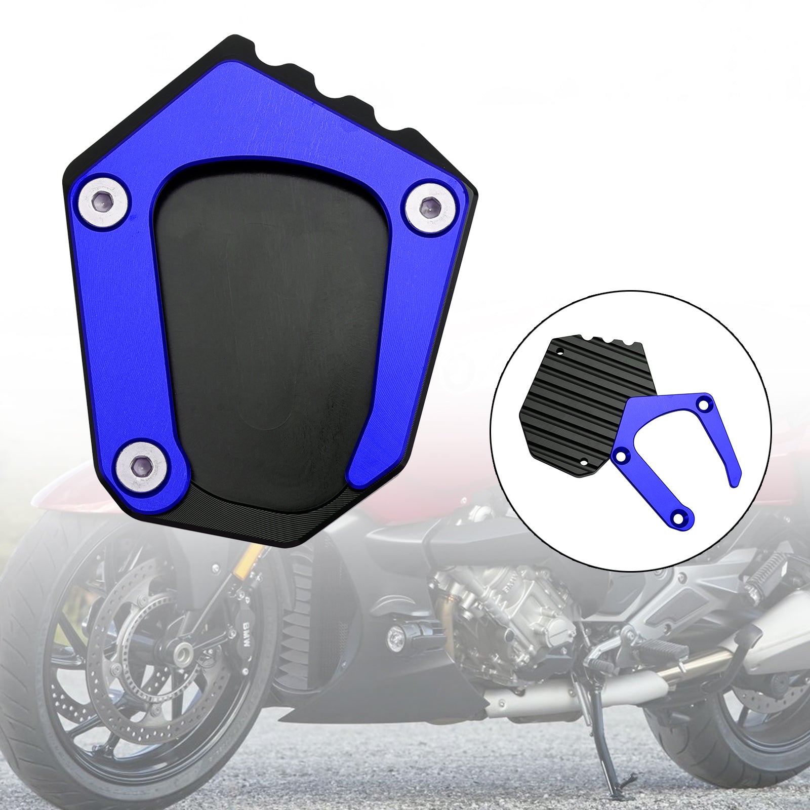 Coussin de plaque d'agrandissement de béquille adapté à la BMW K1600 2016 – 2022