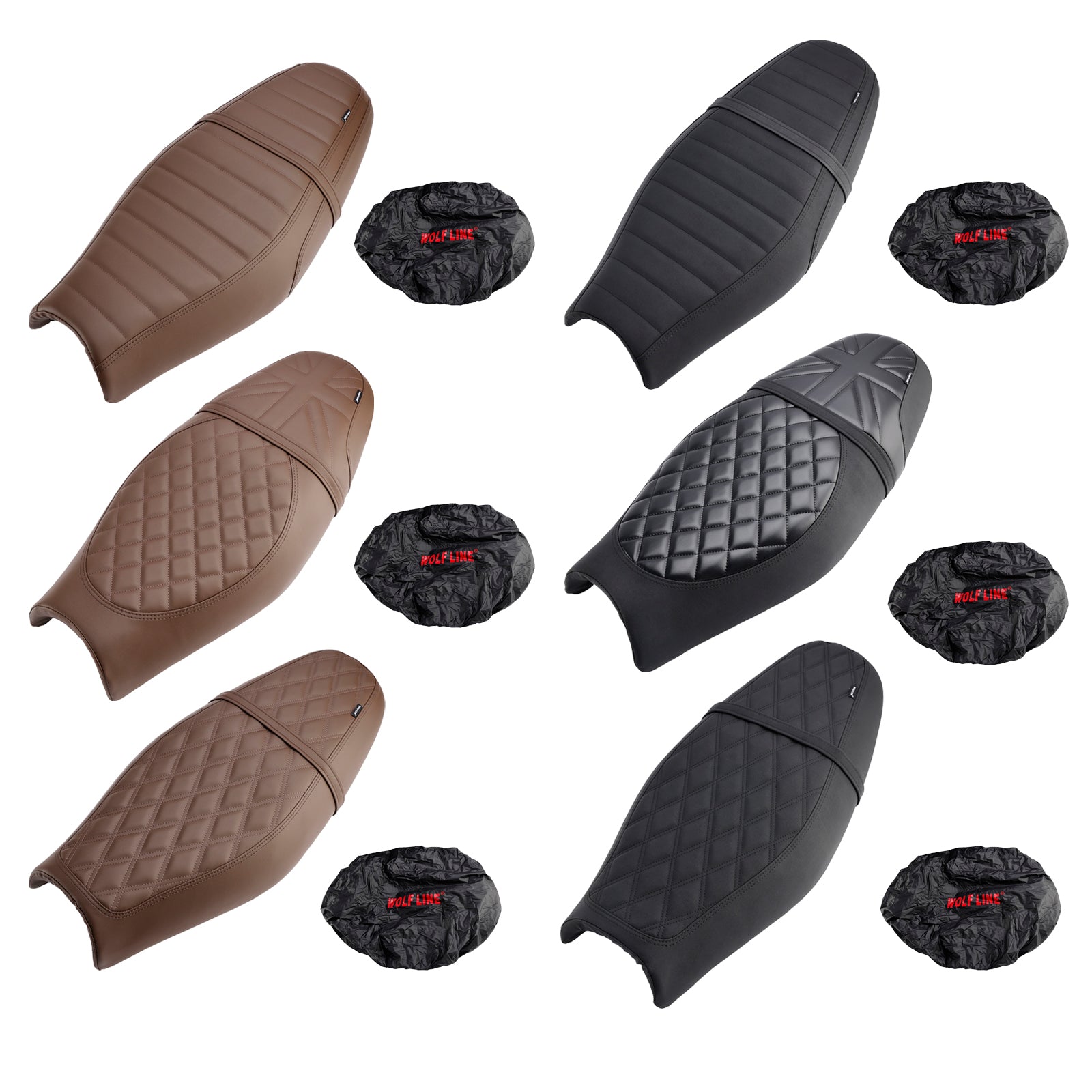 Street Twin Speed Twin 900 Replace Front Rear Driver Passenger Seat Blackc BrownC