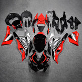 Amotopart 2019-2024 Ninja ZX-25R ZX-4R ZX-4RR Kawasaki Red&Silver Fairing Kit