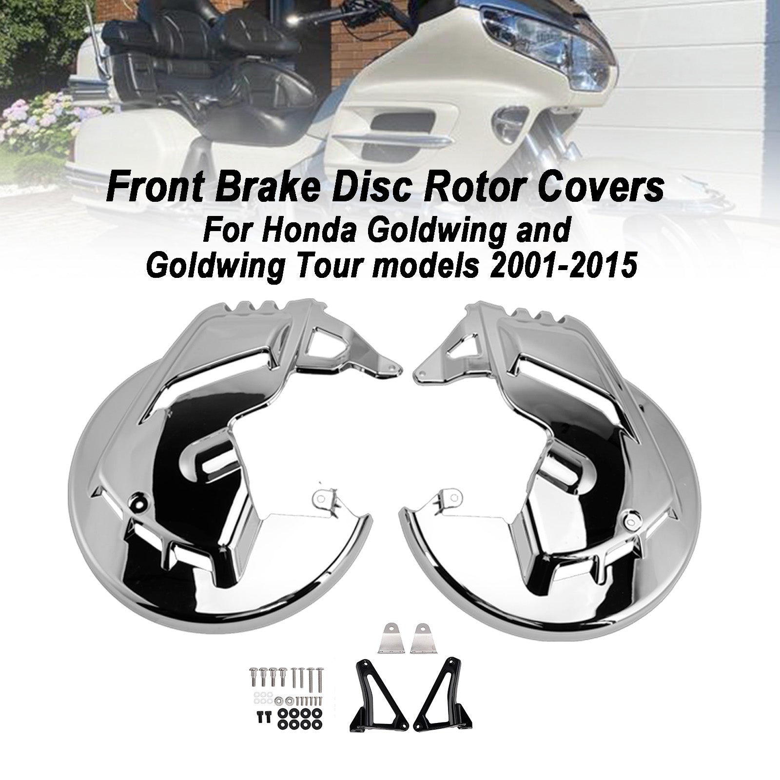 Honda Goldwing GL1800 F6B 01-15 Front Brake Disc Rotor Covers