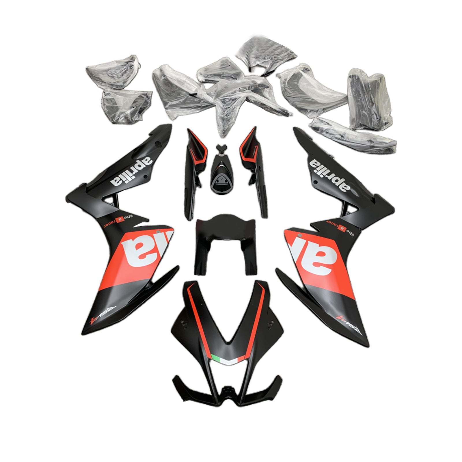 Amotopart 2009-2015 RSV4 1000 Aprilia Red&Black Style1 Fairing Kit