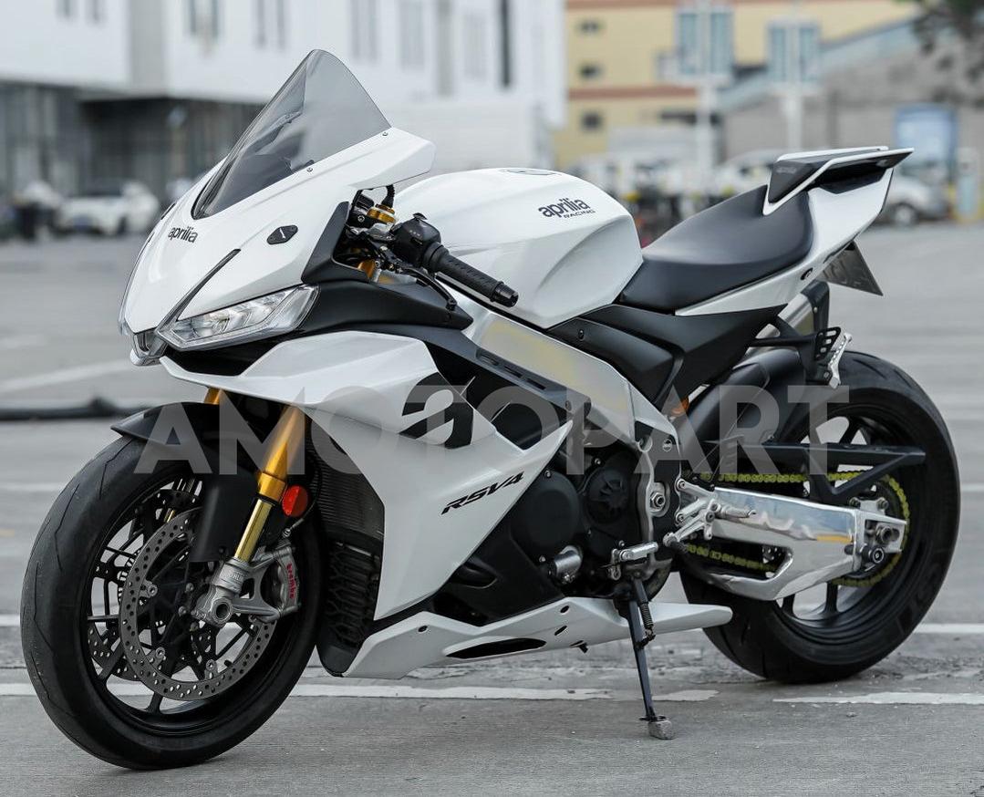Amotopart 2022-2024 Aprilia RSV4 1100 White Black Fairing Kit