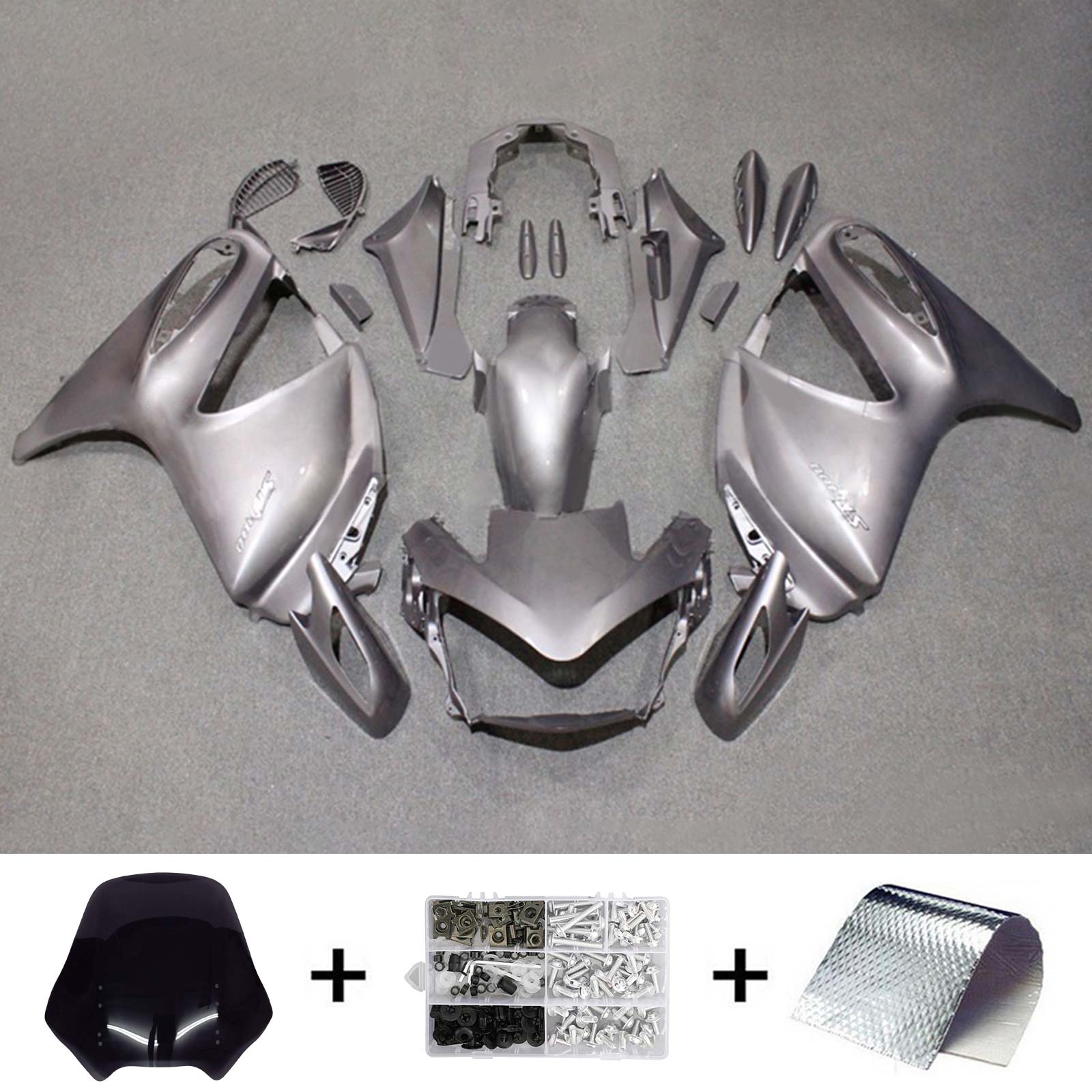 Amotopart 2002-2016 STX1300 ST1300 Honda Grey Fairing Kit