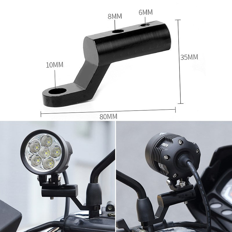 M6/M8 UNIVERSAL Motorcycle Mirrors Light Extenders Spacers Extension Adaptor BK