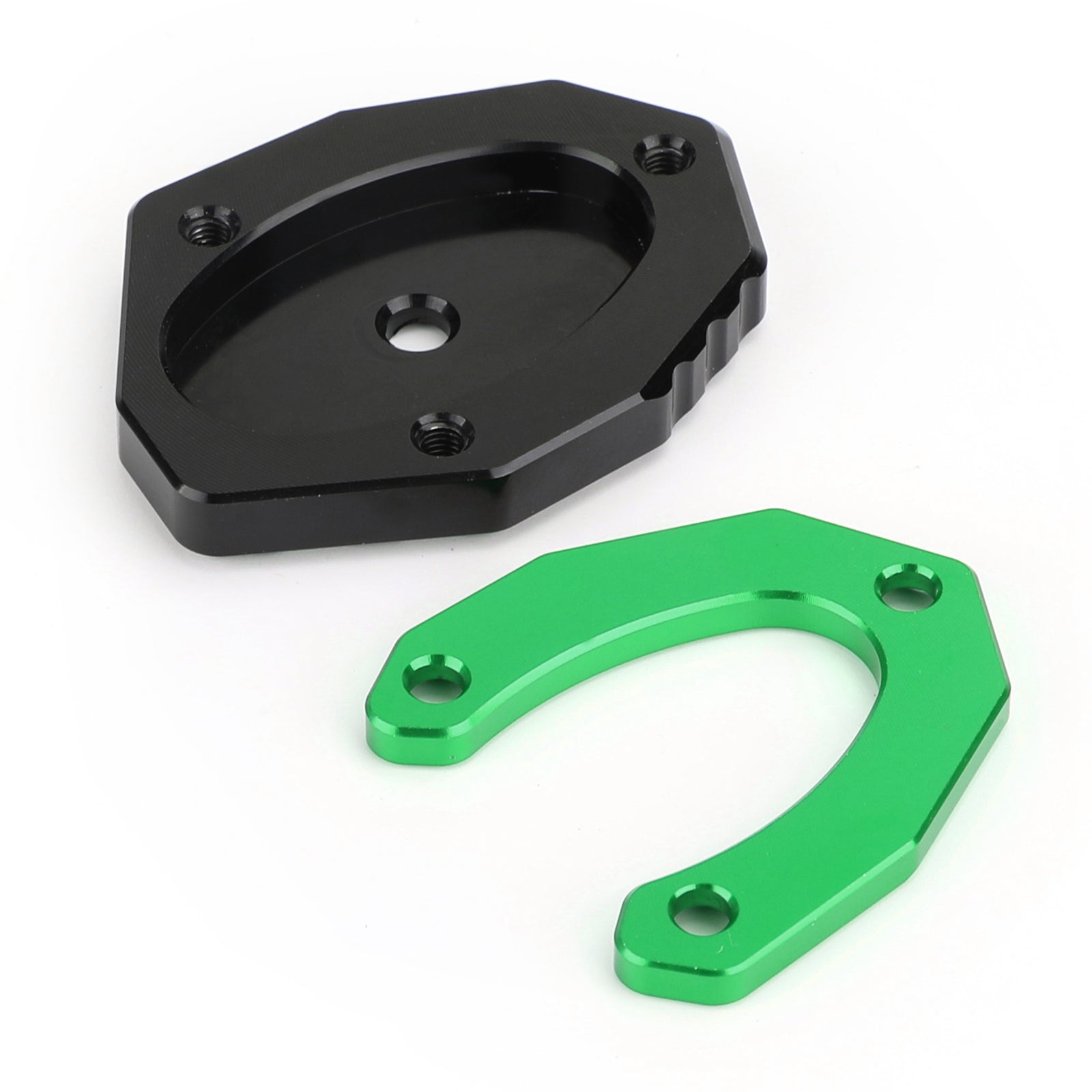 17-19 KAWASAKI Z900 Z1000SX Kickstand Side Stand Plate Extension Pad Grøn