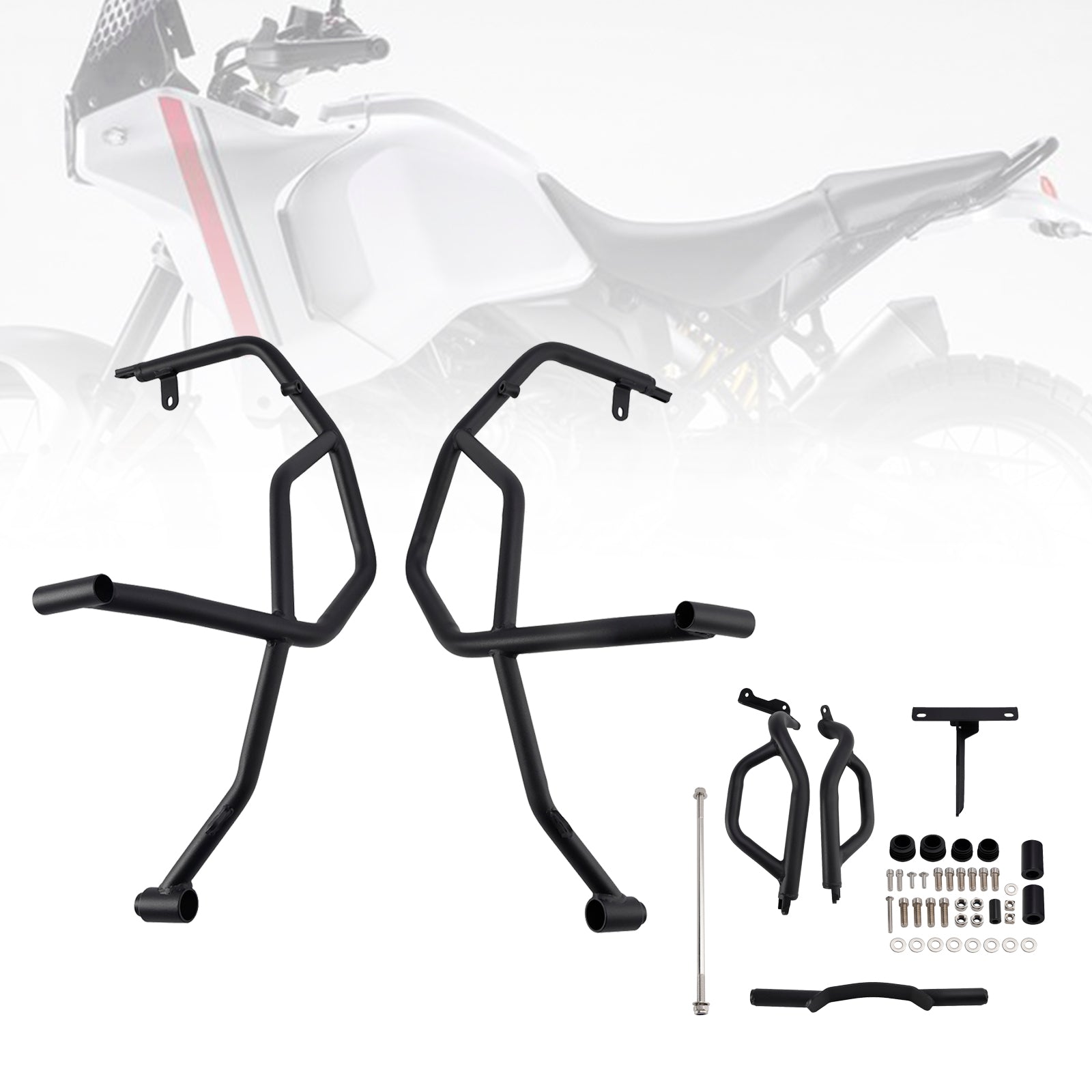 2022-2024 du Desertx stötfångare motorskyddsvakt kraschbar vit