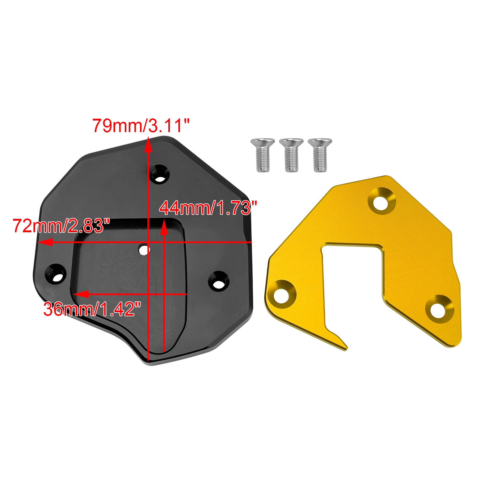 Suzuki GSXR1300R 2008-2020 Kickstand Enlarge Plate Pad