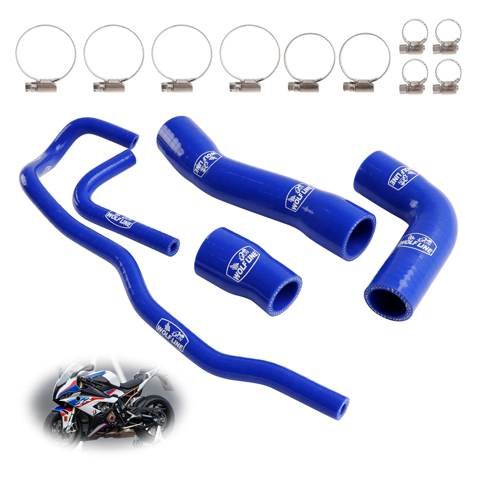 2019-2023 BMW S1000RR Silicone Radiator coolant Hose kit