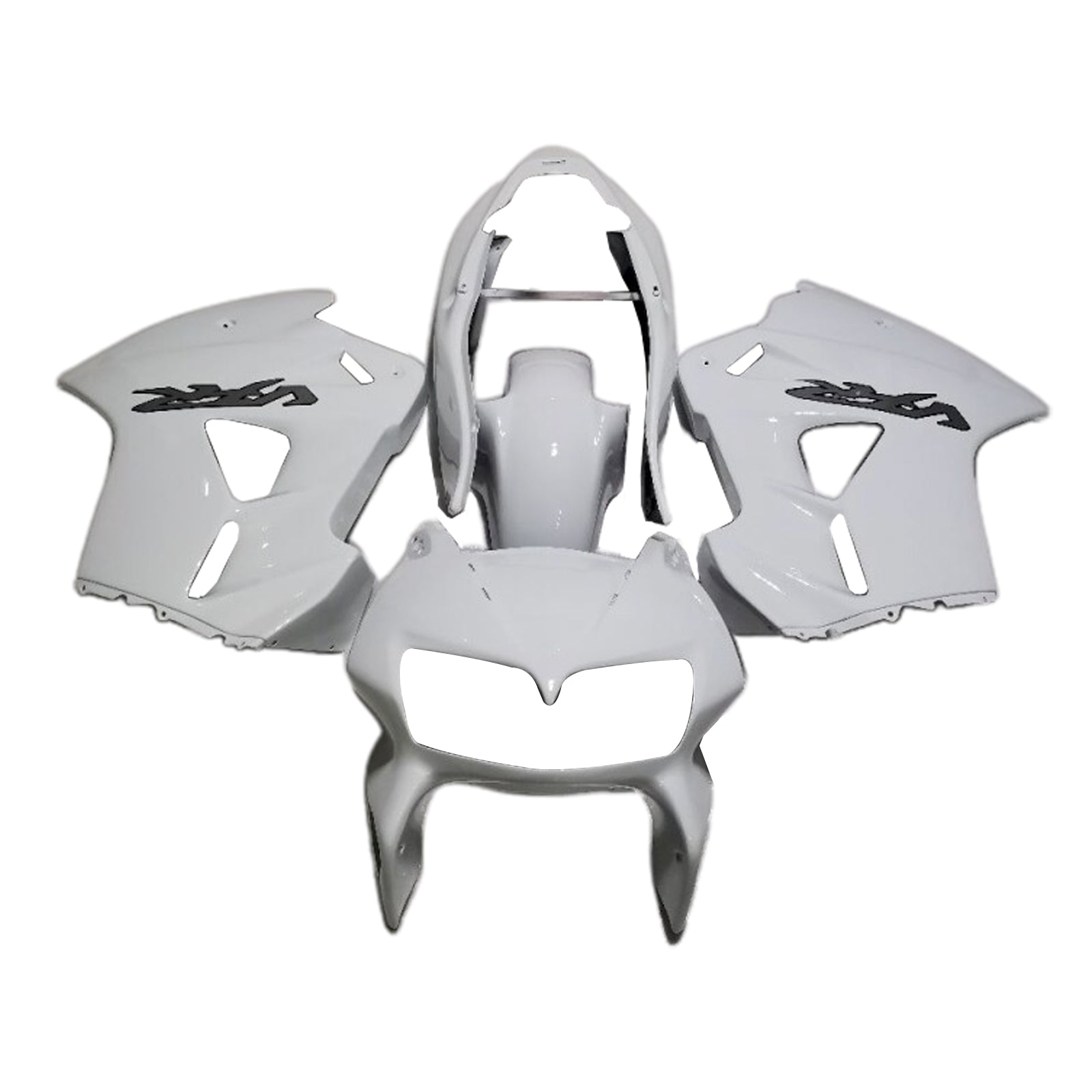 Kit de carénage blanc Amotopart 1998-2001 Honda VFR800