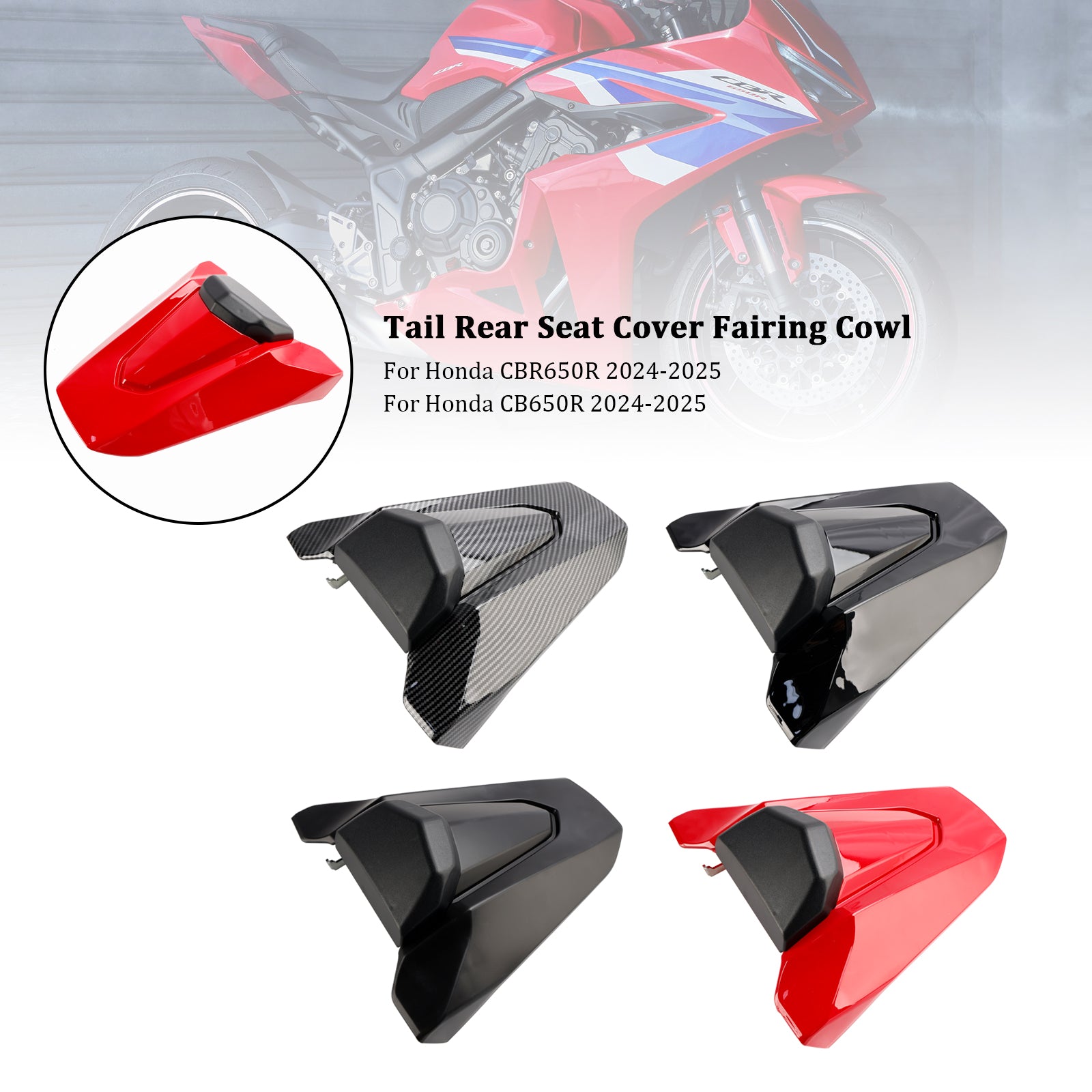 2024-2025 Honda CBR650R CB650R Rear Tail Seat Fairing Cover