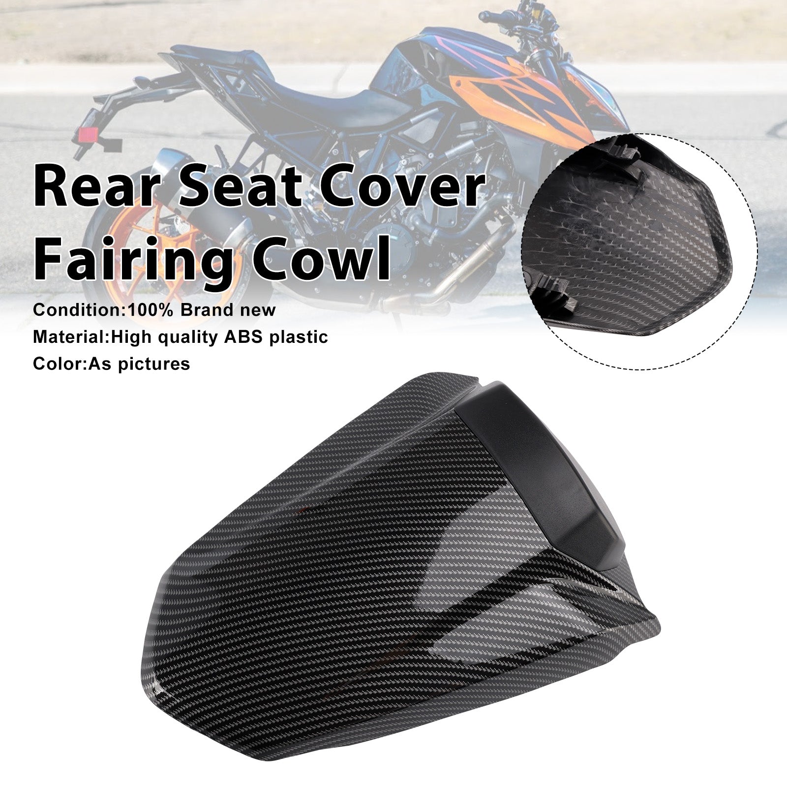 2014-2019 1290 Super Duke R Rear Pillion Seat Cover Fairing Cowl