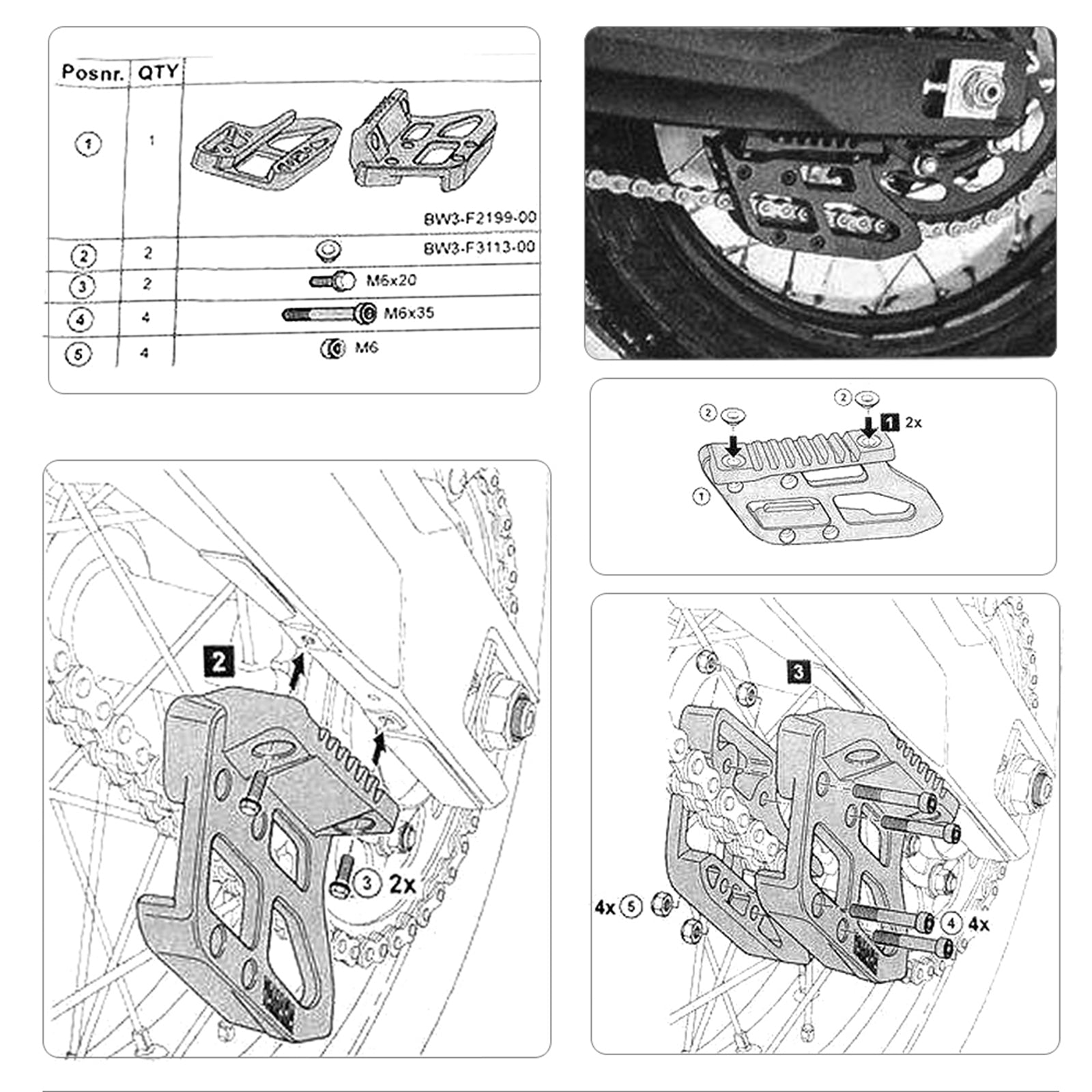 Chain Guide Pulley Chain Guard Stabilizer For Yamaha Tenere 700 XTZ 2019+