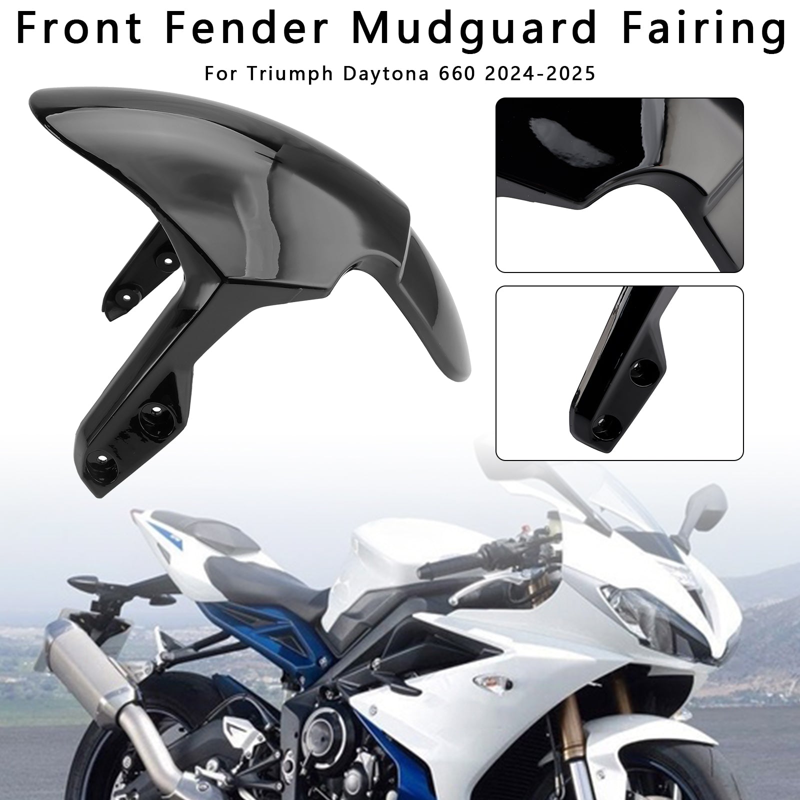 Daytona 660 2024-2025 Front Fender Mudguard Fairing Cowl