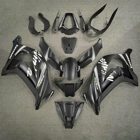 Amotopart 2011-2015 Kawasaki ZX10R Black with Logo Fairing Kit