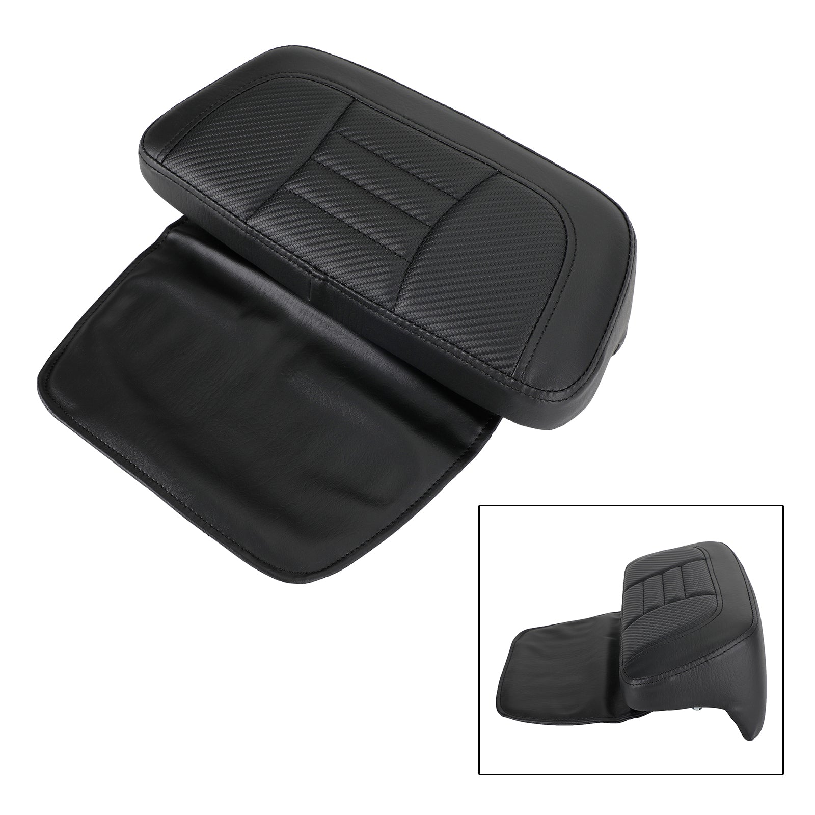 Chopped Pack Trunk Backrest Pad fit for Tour Pack Touring FL Road Glide 2014-Up