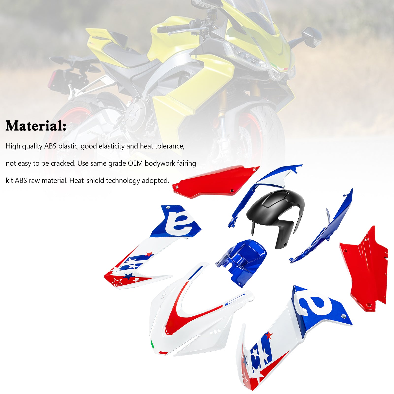 Amotopart (2020-2024) Aprilia RS 660 Fairing Kit Collection