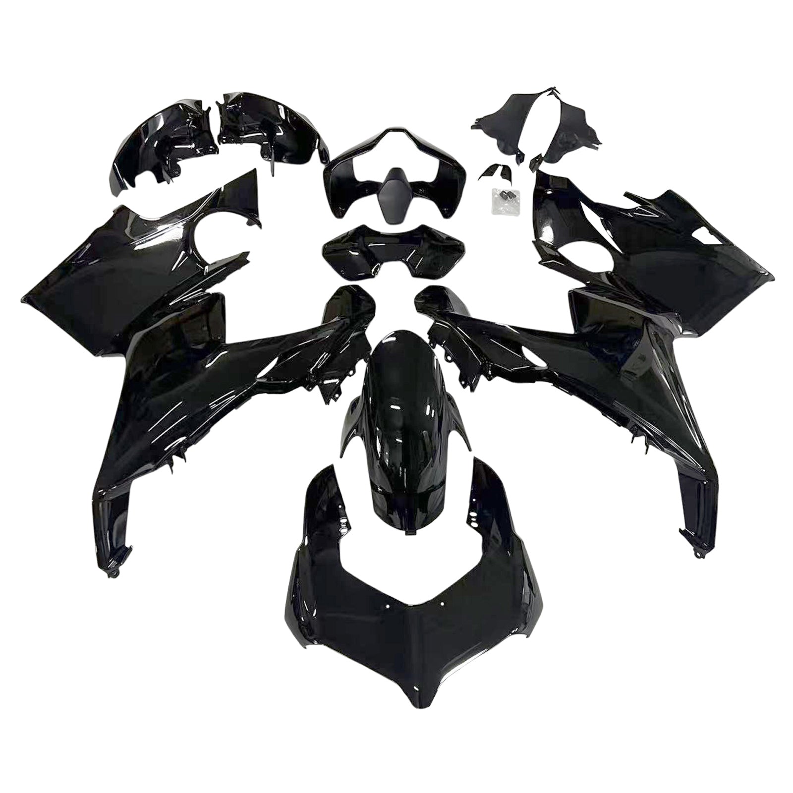 Amotopart Ducati 2018-2019 Panigale V4 V4S & 2018-2020 Panigale V4SP Black Fairing Kit