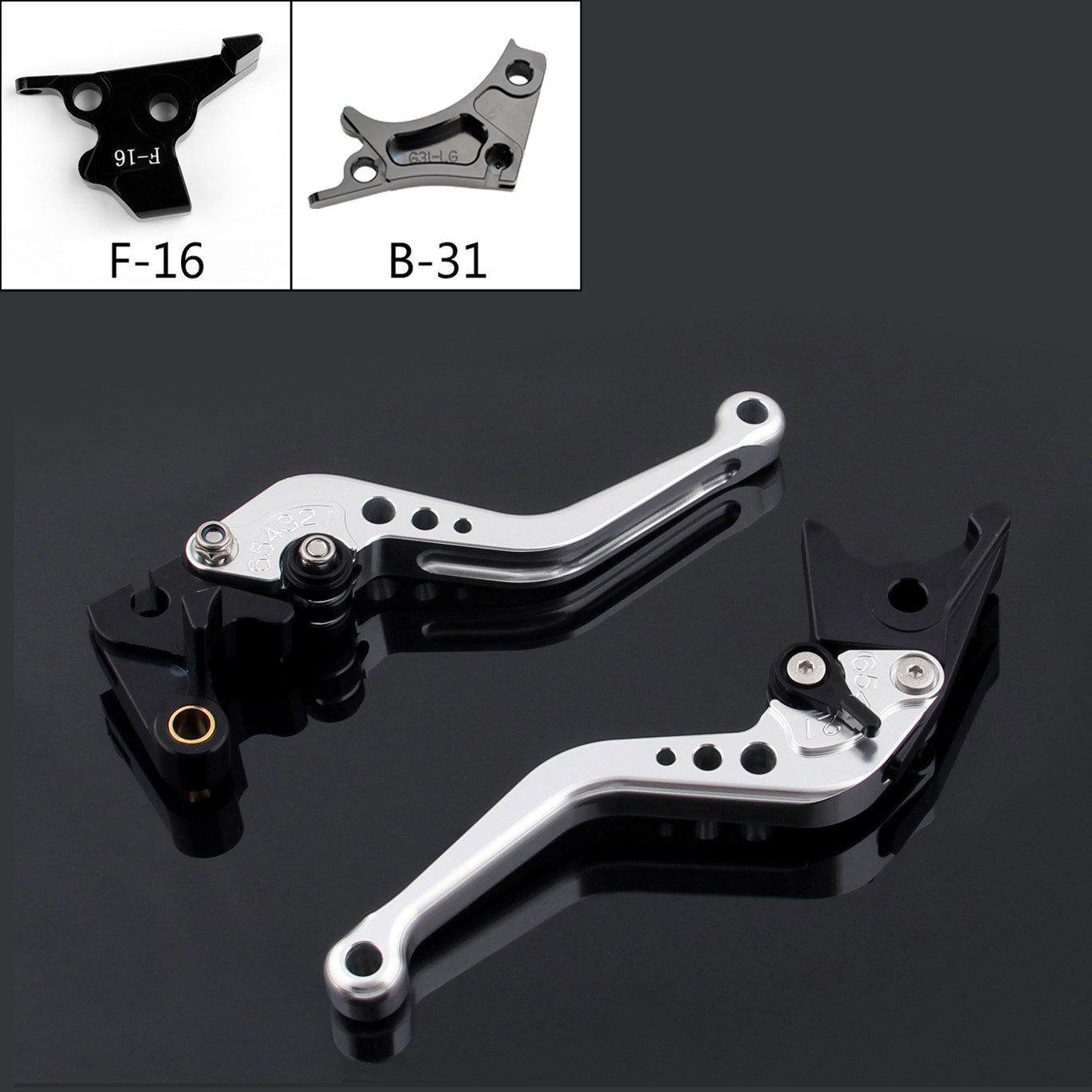 17-18 Kawasaki Short Adjustable Brake Clutch Levers