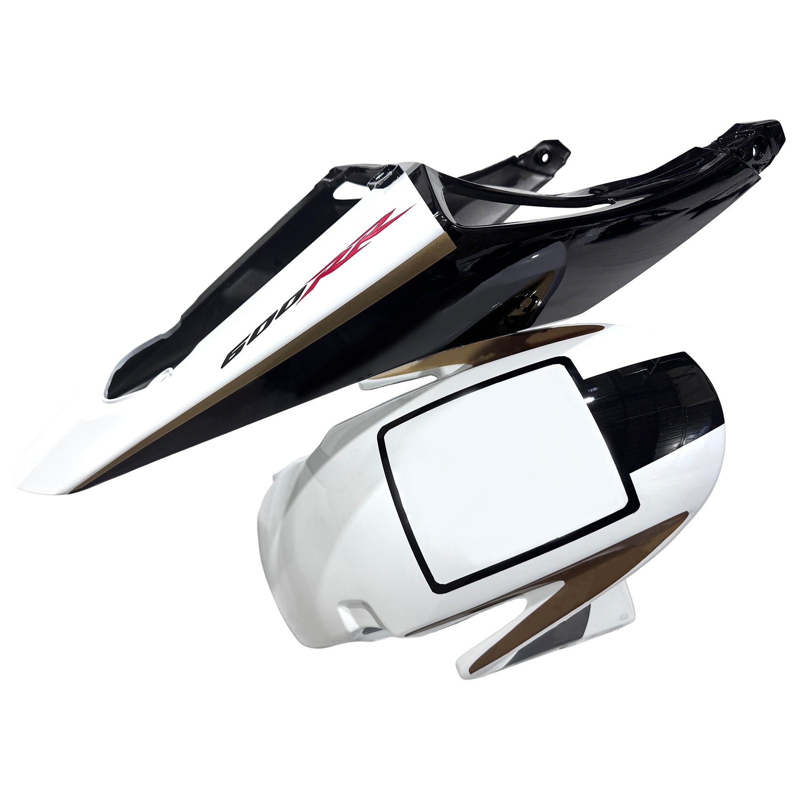 Amotopart 13-26 US-version. &  13-23 Europeisk version Honda CBR600RR Svart&Wvit kåpsats