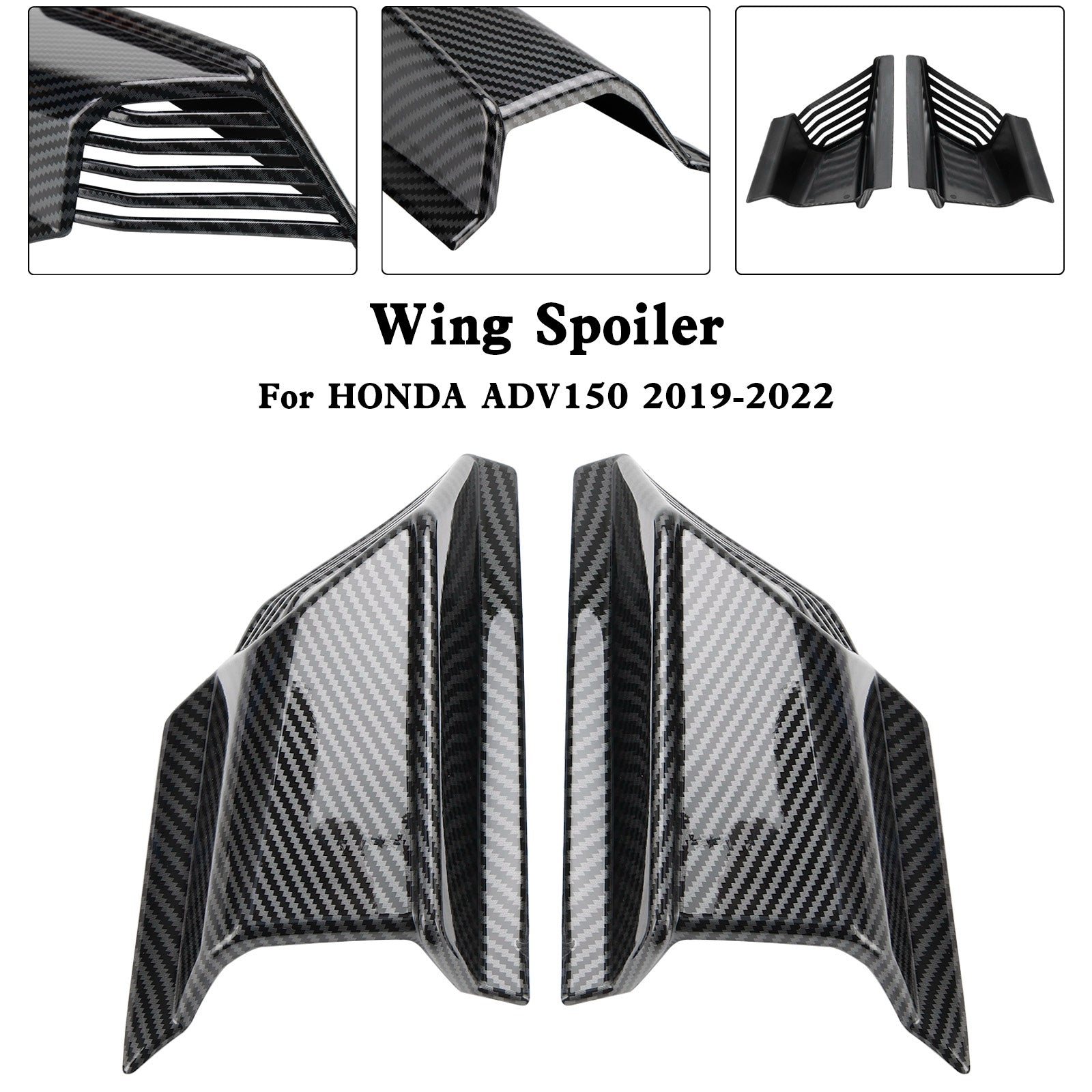 Spoiler per ala d'aria con deflettore laterale per aletta del corpo per HONDA ADV-150 2019-2022