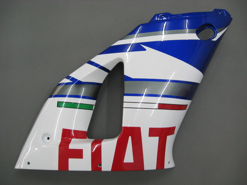 Amotopart 2000-2001 Yamaha YZF 1000 R1 Blue&amp;White Style2 Verkleidungsset