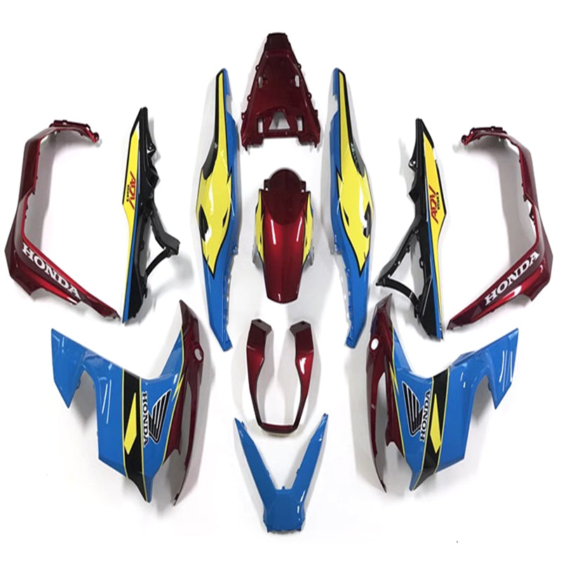 Amotopart 2018-2021 Honda ADV150 Blue Red Yellow Fairing Kit