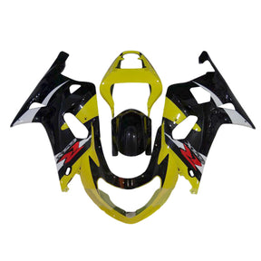 Amotopart 2000-2002 K1 K2 GSXR1000 Suzuki Black&Yellow Fairing Kit