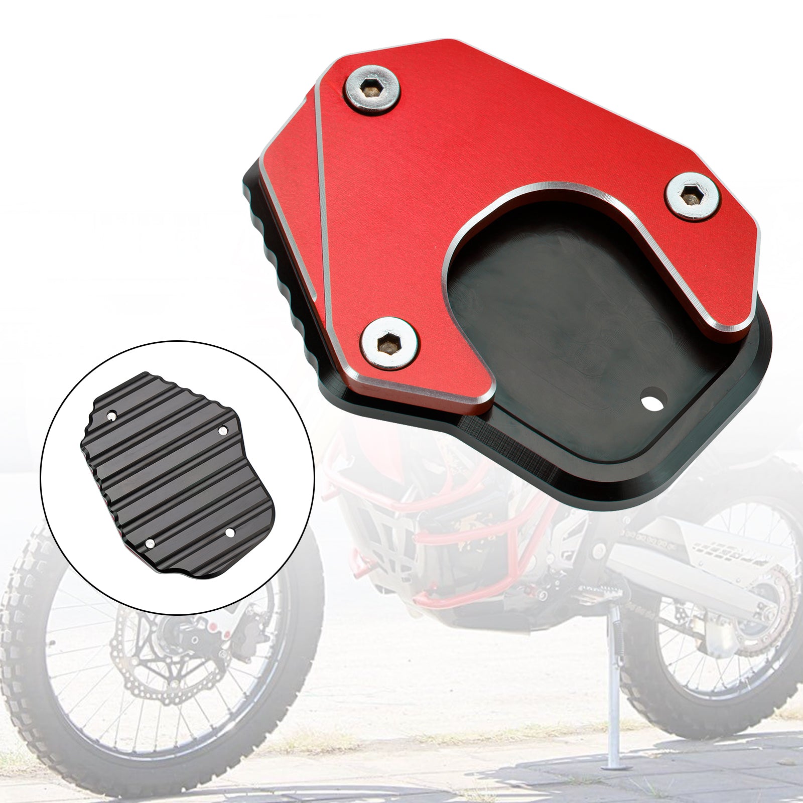 Coussin de plaque d'agrandissement de béquille adapté à la Honda CRF250L 2017 – 2020