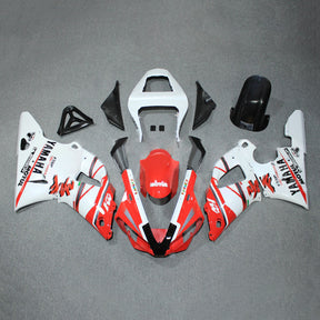 Amotopart 2000-2001 YZF 1000 R1 Yamaha Red&White Style3 Fairing Kit
