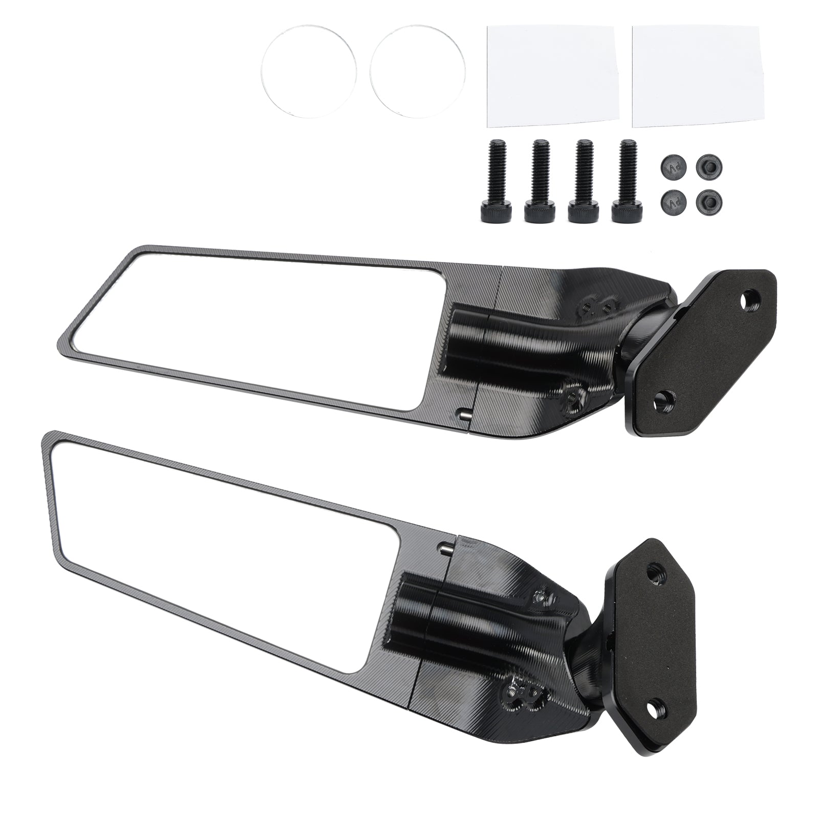 18-24 Kawasaki Ninja 400 650CNC Miroir à ailes en aluminium