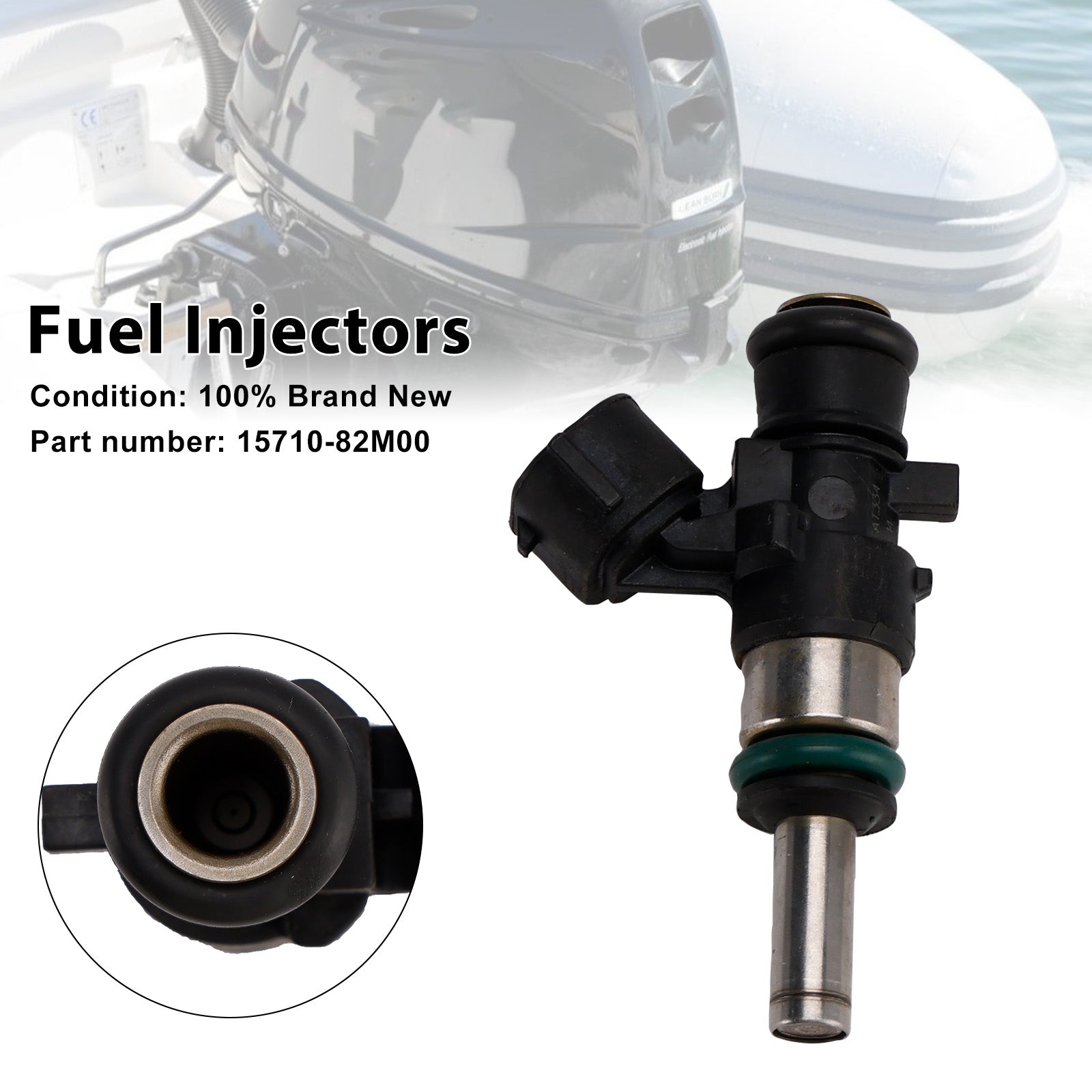 Suzuki Outboard 25HP 30HP DF25 Fuel Injectors 15710-82M00