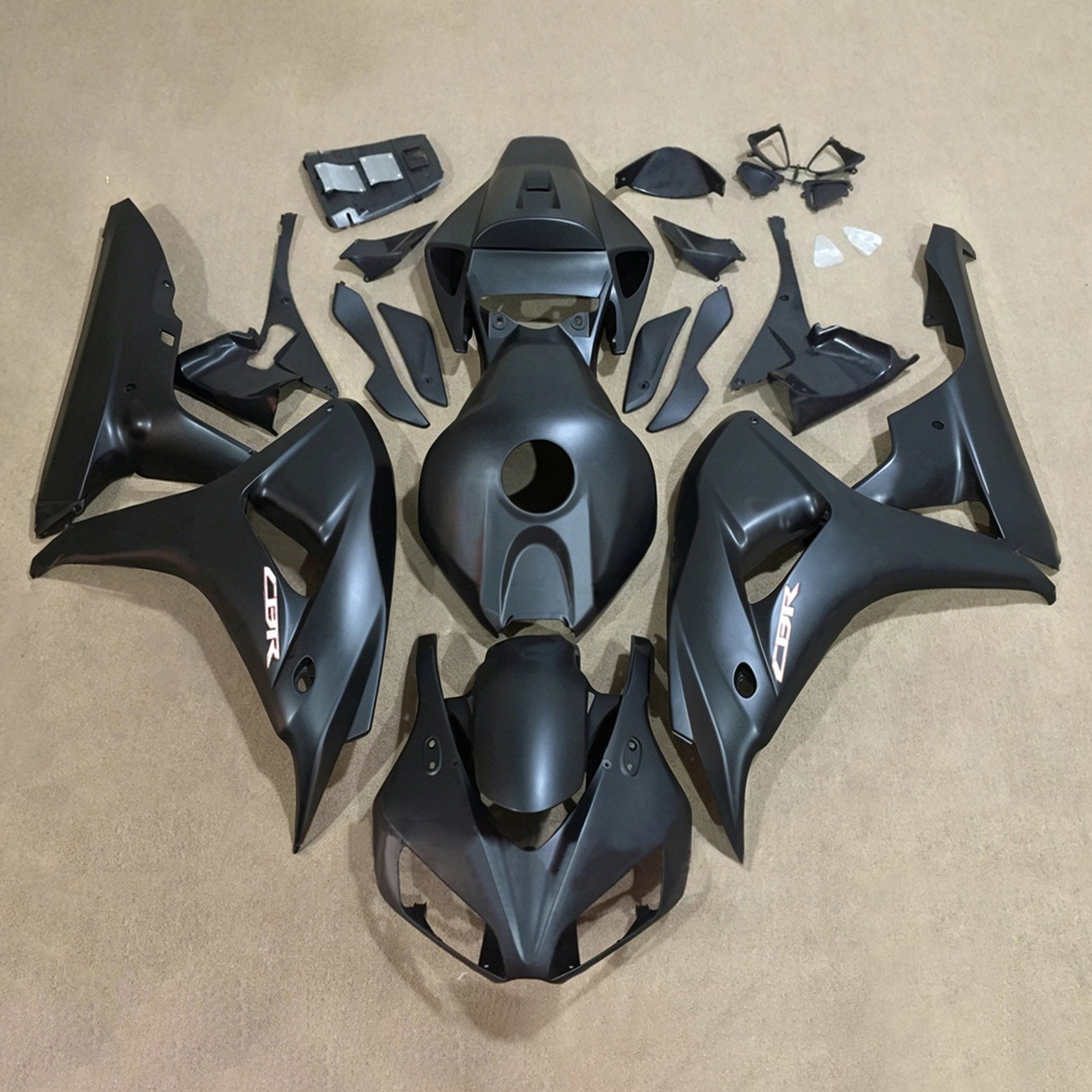 Amotopart 2006-2007 Honda CBR1000RR Kit de carenado negro mate